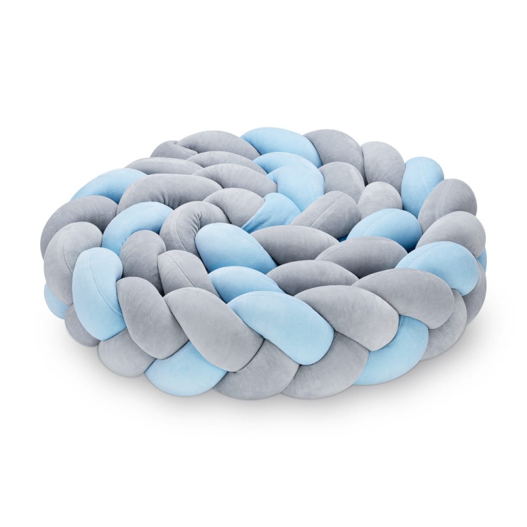 braided bed bumper senlove gray blue.jpg