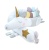 long gray unicorn-shaped cuddle pillow, wall protector for a baby bed, cuddlerest.jpg