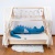 minky bed bumper from cuddlerest, blue dragonsaur.jpg