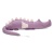 cotton heather-pink dragonsaur, long cuddly toy, wall protector for junior's bed, cuddlerest.jpg