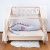cotton bed bumper from cuddlerest, gray-pink dragonsaur.jpg