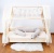 beige dog- shaped bed bumper, cuddlerest, long pillow for kids, perfect gift for toddlers.jpg
