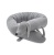 long gray dachshund-shaped cuddle pillow, wall protector for a baby bed, cuddlerest.jpg
