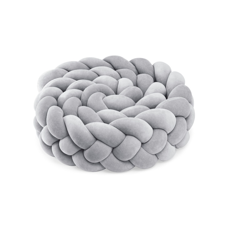 senlove &amp; cuddlerest braided bed bumper 4 strands gray.jpg