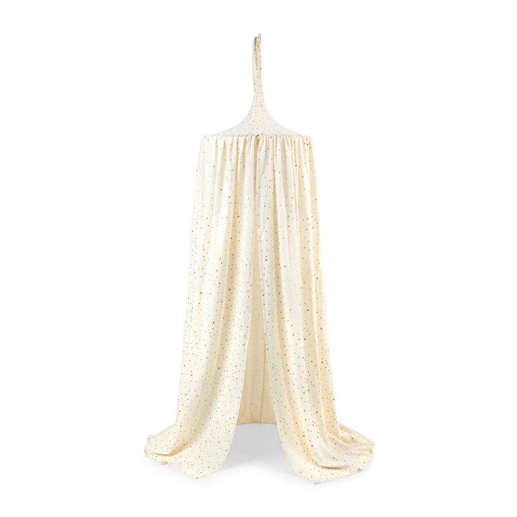 muslin canopy cuddlerest&amp;senlove  creme with golden stars.jpg