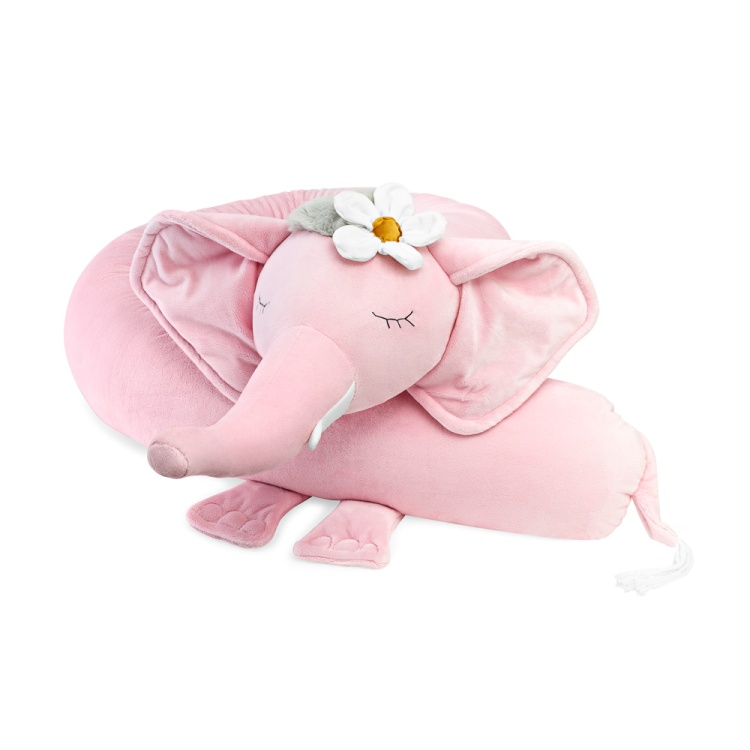 pink elephant senlove &amp; cuddlerest bed bumper.jpg
