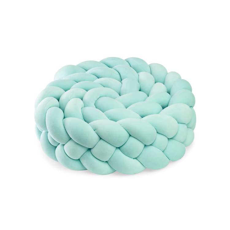 senlove &amp; cuddlerest braided bed bumper 4 strands mint.jpg